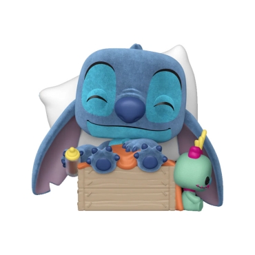 Lilo & Stitch Disney Plus POP! Figurină vinil Stitch dormind în cutie (flocat) (Ediție specială) #1607