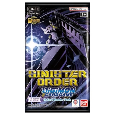 Joc de cărți Digimon - Sinister Order EX10 - Pachet booster