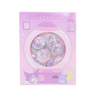 Set de autocolante 3D cu capsule cu personaje Sanrio - Diverse variante - Kuromi