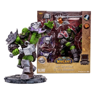 PRE-ORDER: World of Warcraft Action Figure - Orc: Shaman / Warrior 15 cm