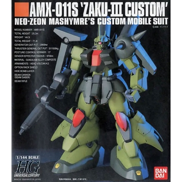 (HGUC) Gundam Model Kit - Zaku III Mashmer Custom 1/144