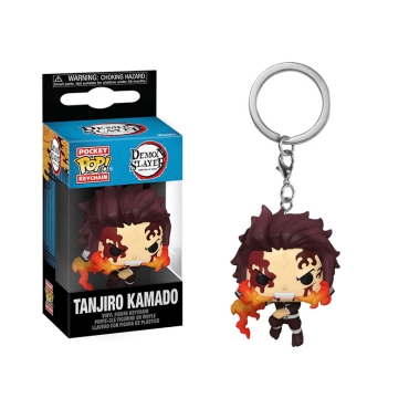 Brelocuri vinil Demon Slayer: Kimetsu No Yaiba Pocket POP! 4 cm Tanjiro Kamado (Dancing Flash)