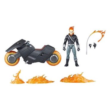 Figurină Marvel Legends cu vehicul Ghost Rider, aniversare de 85 de ani, 15 cm