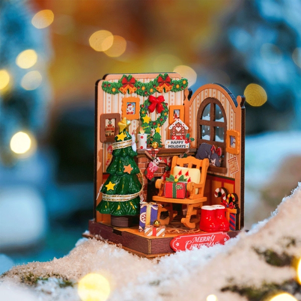 Robotime DIY kit de model - Christmas Fireplace