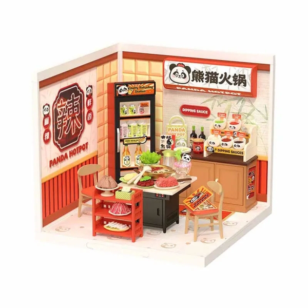 Robotime DIY kit de model - Panda Hot Pot