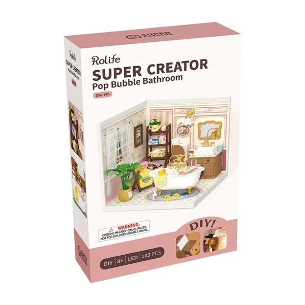 Robotime DIY kit de model - Pop Bubble Bathroom