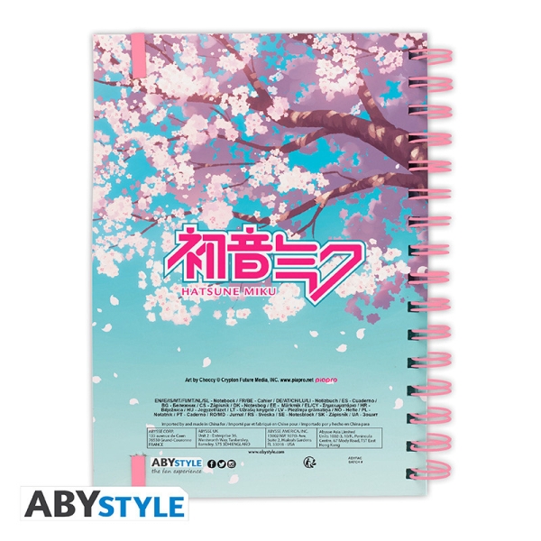 Hatsune Miku - Notebook A5 Spirale - Cherry Blossom