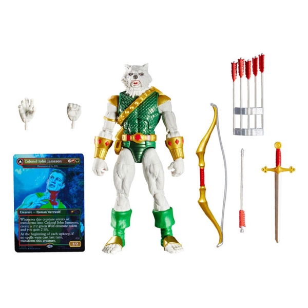 Marvel Legends Magic: The Gathering Figurină Om-Lup (plus cartonaș foil exclusiv) 15 cm