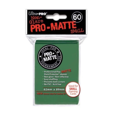 " Ultra Pro " MATTE Sleeves 60pc Green