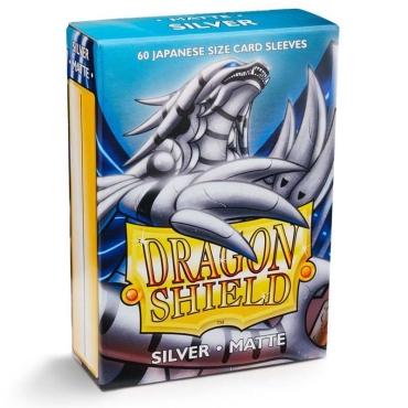 " Dragon Shield " Small Card Sleeves 60pc - Silver
