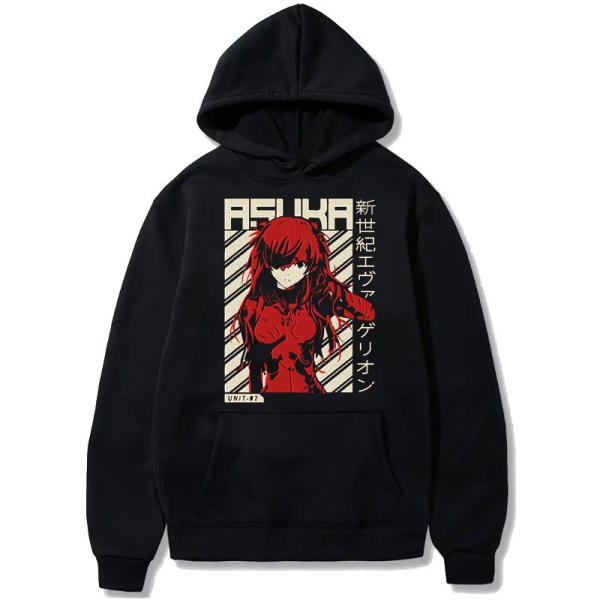 Hanocă neagră cu broderie Evangelion - Rei Ayanami