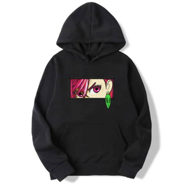 Hanorac gros negru cu broderie Dandadan - Momo