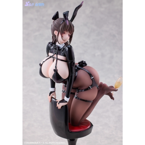 Original Character Figure - Champagne and Bunny Girl Rose Black Stocking Ver.