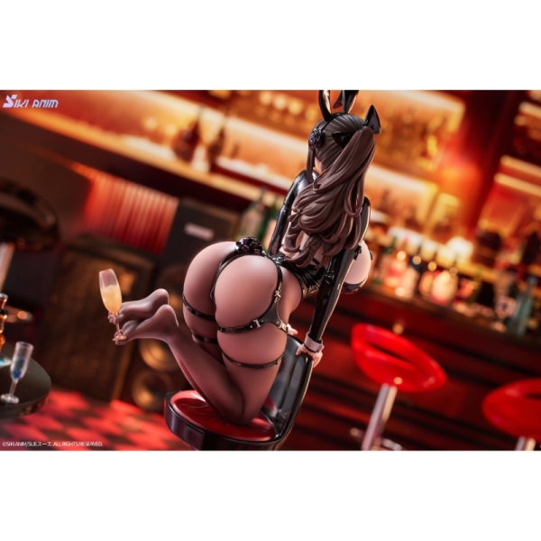 Original Character Figure - Champagne and Bunny Girl Rose Black Stocking Ver.