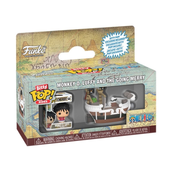 One Piece Bitty POP! Figurină vinil Ride Going Merry cu Luffy 2,5 cm