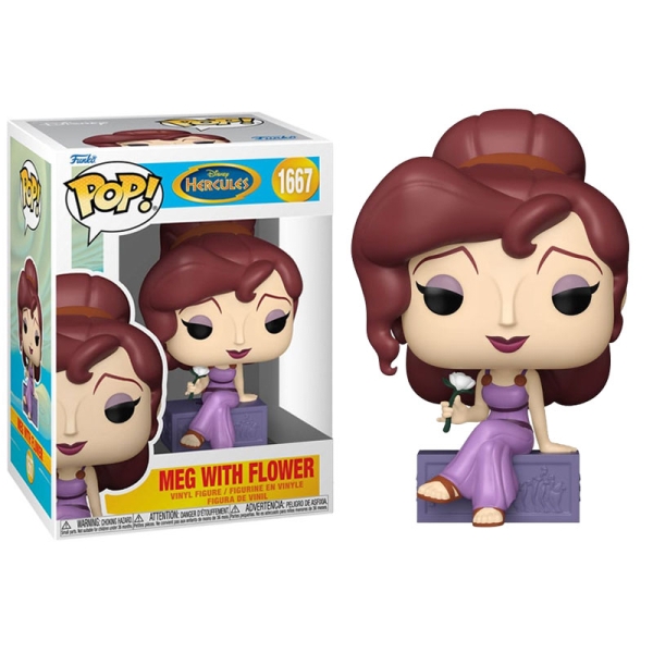 Figurină POP! Movies Hercules, aniversarea a 25 de ani, Meg cu floare, 9 cm, #1667