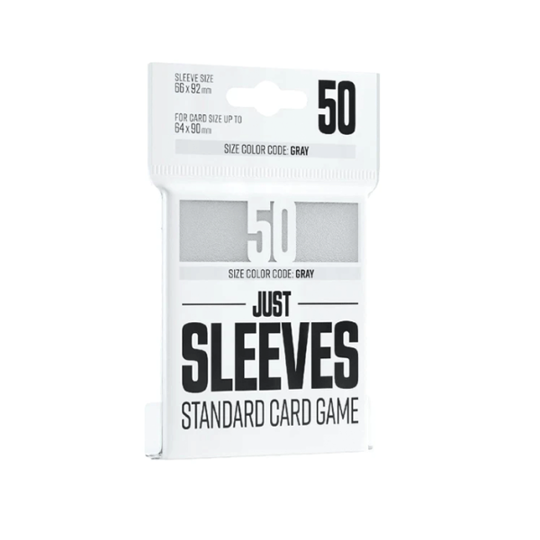 Gamegenic Huse Mărime Standard Just Sleeves - alb (50 de Huse)