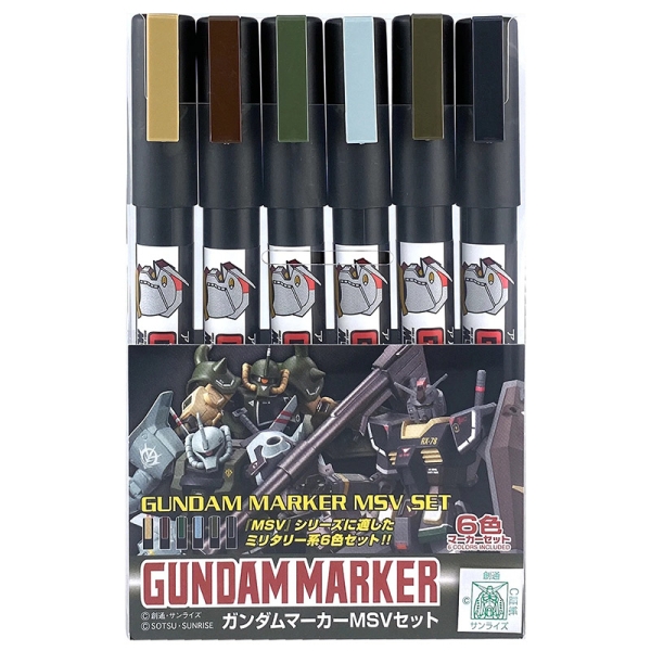 Gundam Model Kit Marker Set - AMS-127 MSV SET