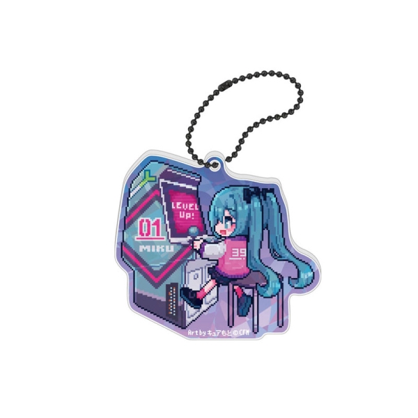 Breloc acrilic holografic 39Culture 2025 RETRO - Hatsune Miku