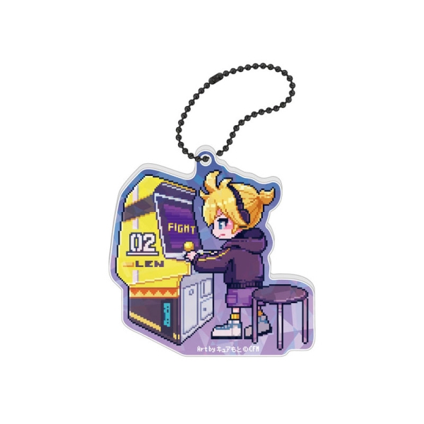 Breloc acrilic holografic 39Culture 2025 RETRO - Kagamine Len