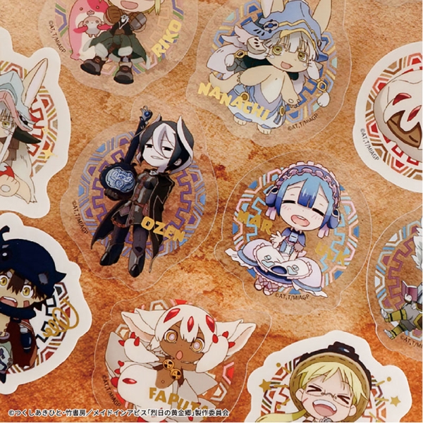 Pachet de autocolante transparente decupate Made In Abyss