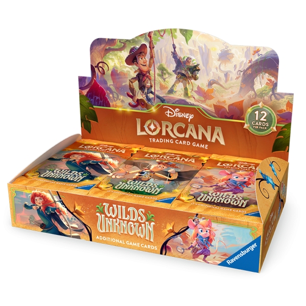 PRE-ORDER: Disney Lorcana TCG Wilds Unknown Booster Display - 24 Booster Packs