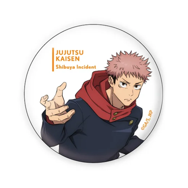 Jujutsu Kaisen Shibuya Incident  Can Badge - Yuji Itadori (Original Illustration)