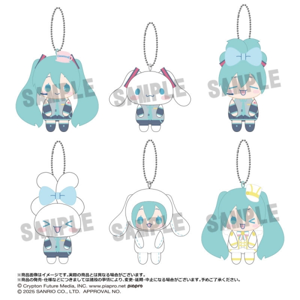 Breloc Hatsune Miku x Cinnamoroll Mascotă de pluș - Clubul Osuwari
