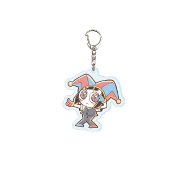 Breloc digital acrilic The Amazing Circus, versiunea Stație Personal (Ilustrație originală) - Pomni, versiunea B