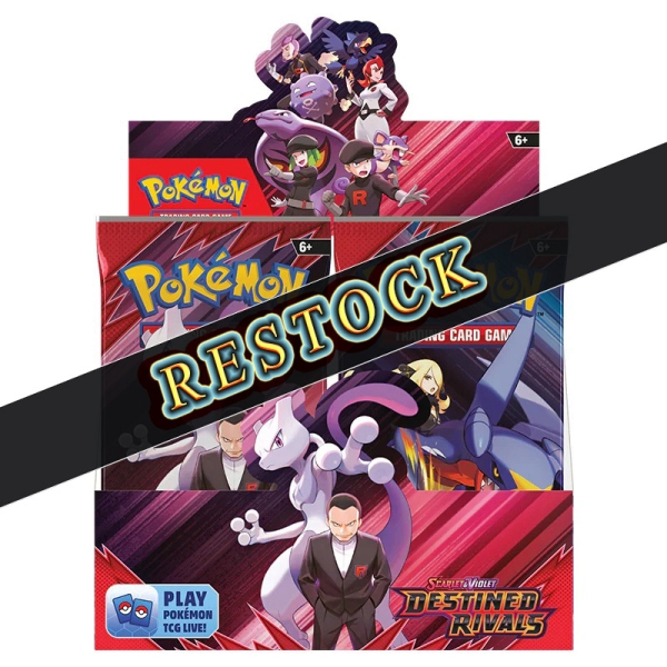 PRE-ORDER RESTOCK:  Pokemon TCG Scarlet & Violet 10 Destined Rivals Booster Display - 36 Boosters