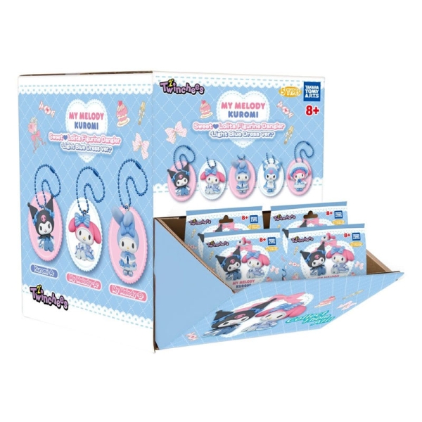 Sanrio Twinchees Mini figurine My Melody x Kuromi Sweet Lolita pachet de 5 cm