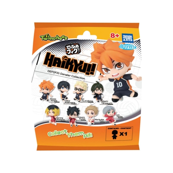 Haikyu!! Figurine mini Twinchees Dangler Defofig! Pachet jaluzele de 5 cm