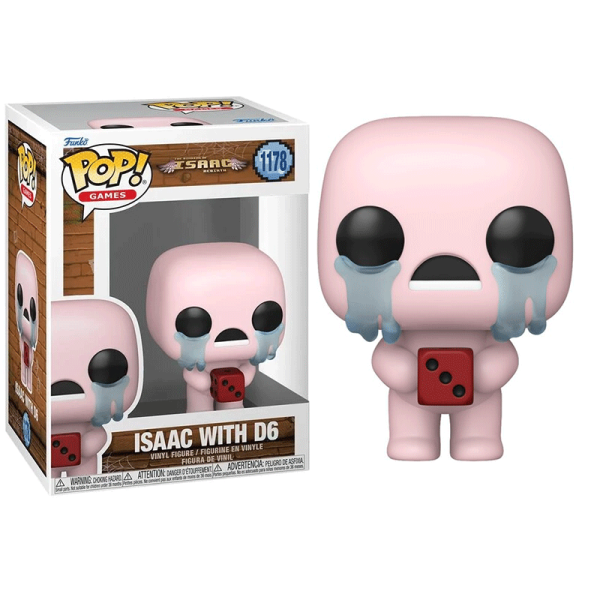 Binding of Isaac Rebirth Pop! Animation Vinyl Figure Isaac with D6 #1178