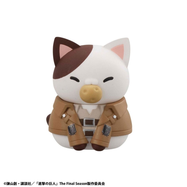 Attack on Titan Mega Cat Project Attack on Tinyan Trading Figures Gathering Scout Regiment danyan! 3 cm