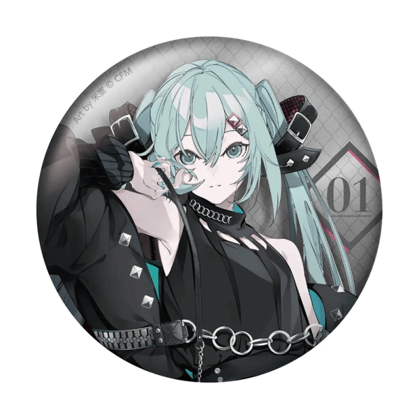 Hatsune Miku x SOLWA Hologram Tin Badge - Art by Yonemuro - Vocaloid