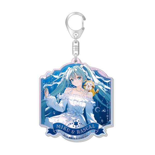 Hatsune Miku x "Rascal the Raccoon" 2025 Aurora Acrylic Keychain - Hatsune Miku