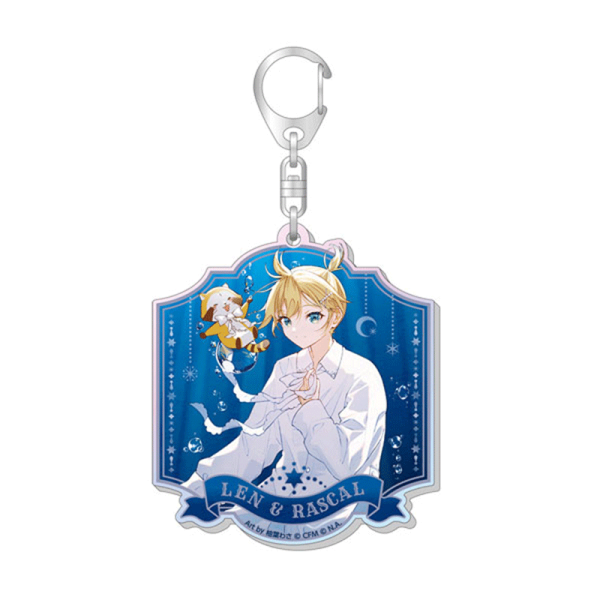 Hatsune Miku x "Rascal the Raccoon" 2025 Acrylic Keychain - Kagamine Len