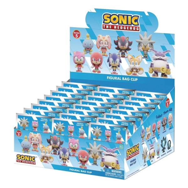 Cleme de pungă din PVC Sonic the Hedgehog, seria Flocking 5