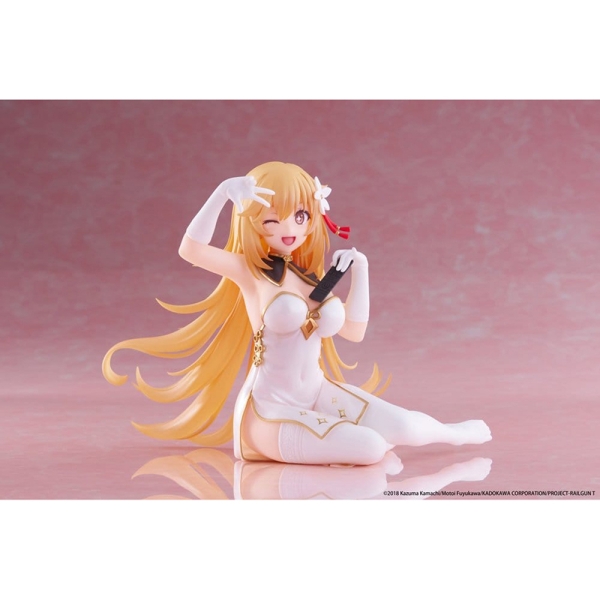 A Certain Scientific Railgun PVC Statue - Desktop Cute Figure Misaki Shokuho Chinese Dress Ver. 13 cm