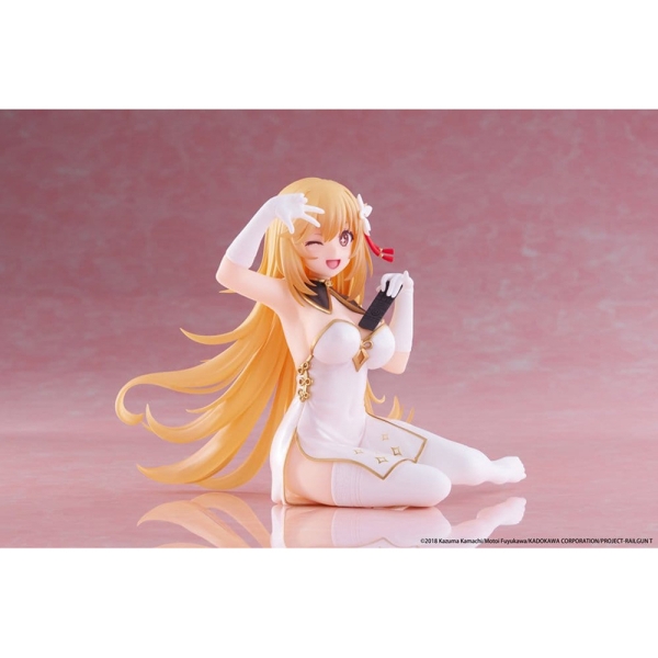 A Certain Scientific Railgun PVC Statue - Desktop Cute Figure Misaki Shokuho Chinese Dress Ver. 13 cm