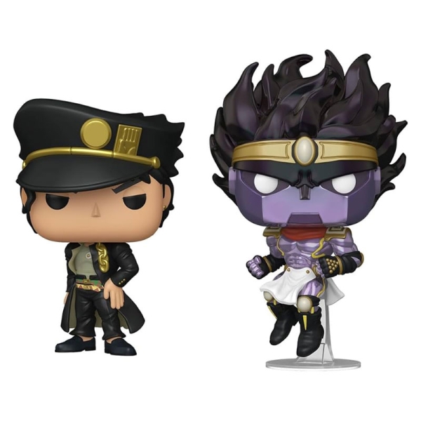 JoJo's Bizarre Adventure Funko POP! Animație de vinil: Jotaro Kujo și Star Platinum