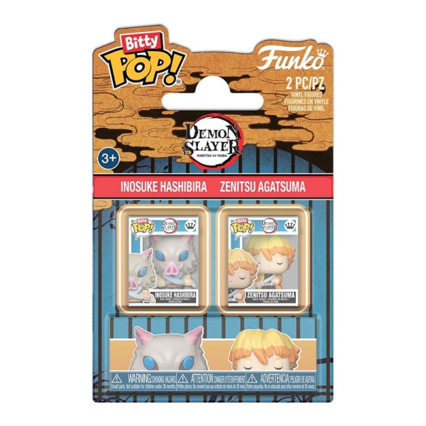 Demon Slayer: Kimetsu no Yaiba Bitty POP! Vinyl Figures 2-Pack Inosuke & Zenitsu 2 cm