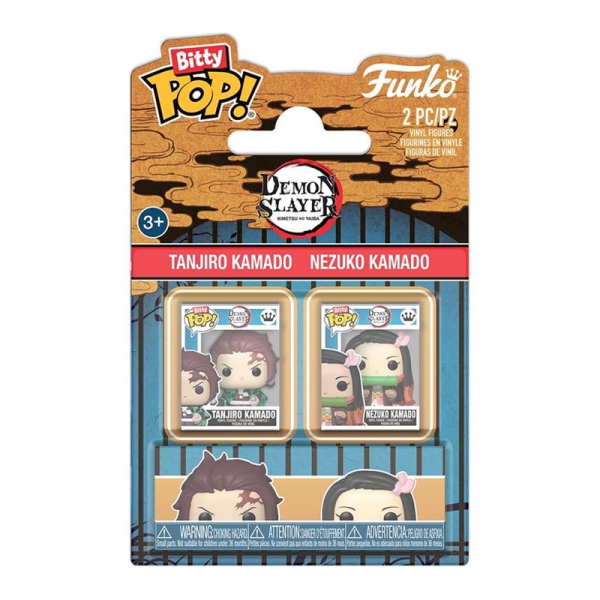 Demon Slayer: Kimetsu no Yaiba Bitty POP! Vinyl Figures 2-Pack Tanjiro & Nezuko 2 cm