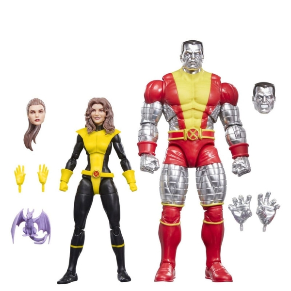 Uimitoarea figurină X-Men Marvel Legends, pachet de 2, Kitty Pryde și Colosul Marvel, 15 cm
