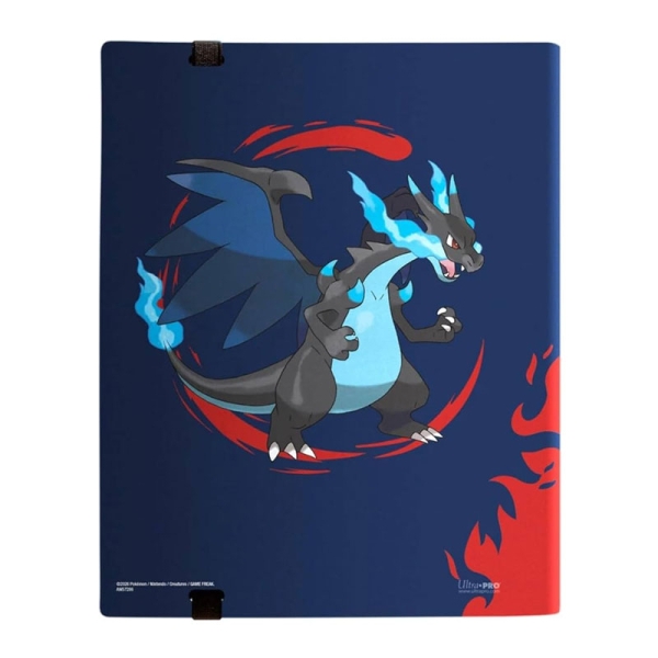 Cartelă PRO cu 9 buzunaruri UP Mega Charizard X și Mega Charizard Y pentru Pokémon