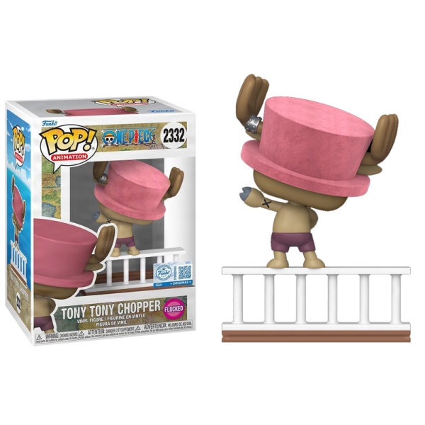 One Piece Pirates Pălăria de Paie POP! Figurină vinil animată Chopper (Flocked) (Ediție Specială) #2332