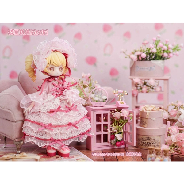 Figurine originale Character Trading, pachet de 8, comori vintage - cutie cadou antică, 18 cm