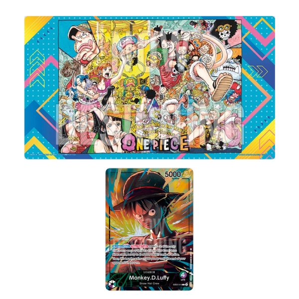 Joc de cărți One Piece - Playmat oficial - Ediție limitată Vol. 5 - și carte promoțională