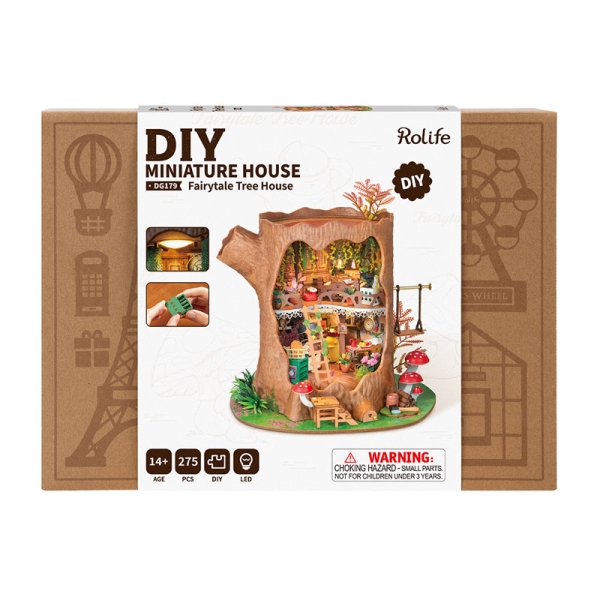 Robotime DIY kit de model - Fairytale Tree House