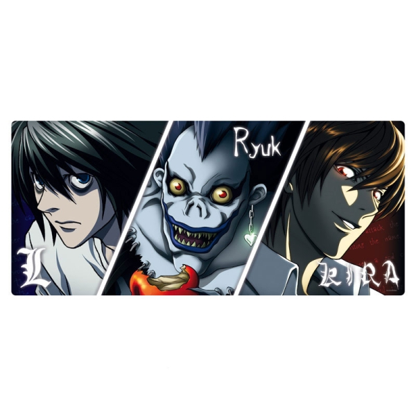 Mousepad/Covoraș de joacă XXL Death Note - L, Ryuk și Kira